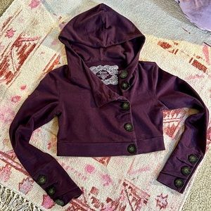 Nomads HempWear Cropped Jacket, Purple S